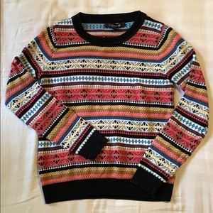 Colorful Christmas aztec symbol sweater